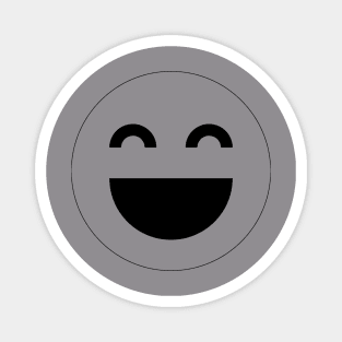 Laugh emoticon Vector. Magnet